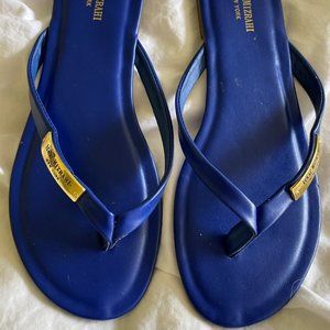 Cobalt Blue Isaac Mizrahi Sandals/Flip Flops, Lightly Used